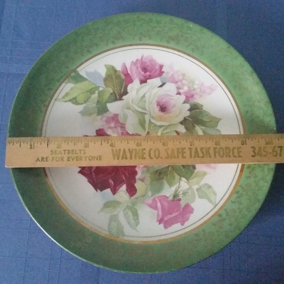 VINTAGE HAND PAINTED E.E.C.CO PORCELAIN 10.25" PLATE - Picture 7 of 7